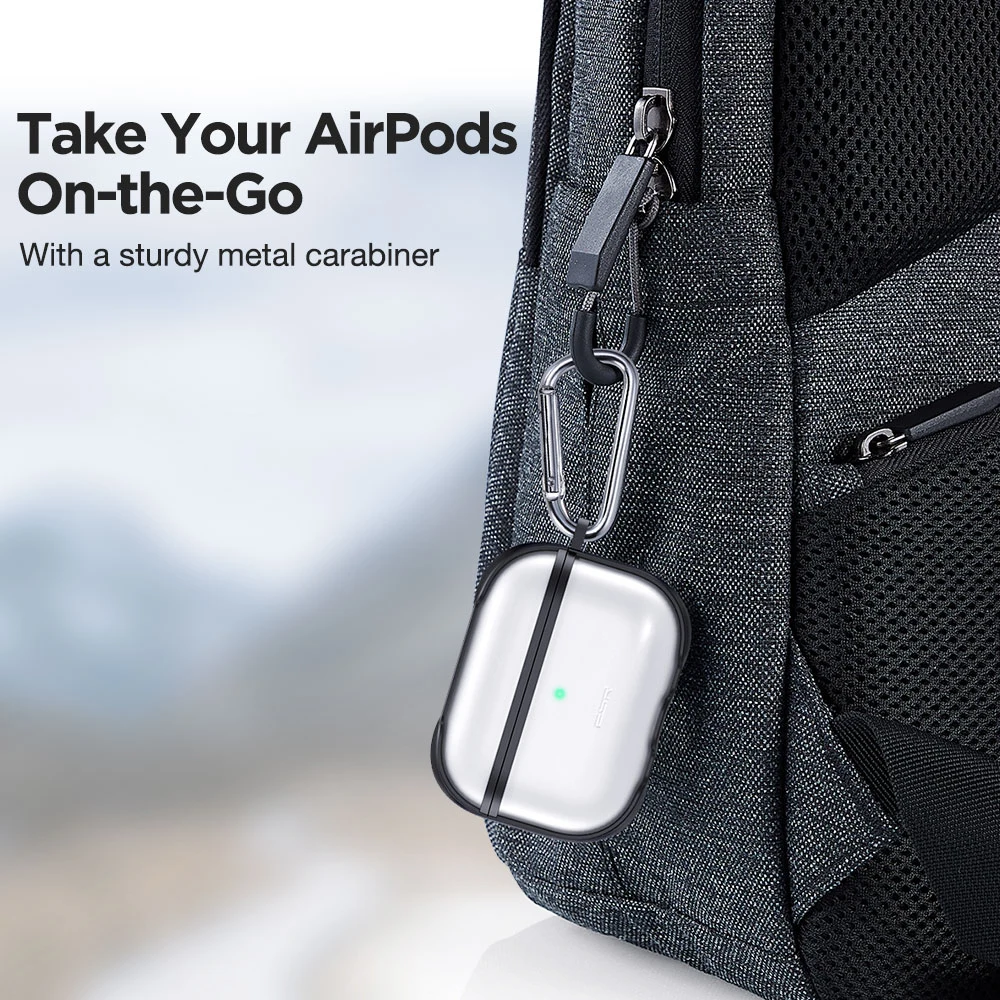 Защитный чехол ESR для AirPods Pro прозрачный наушников 3 роскошный черный