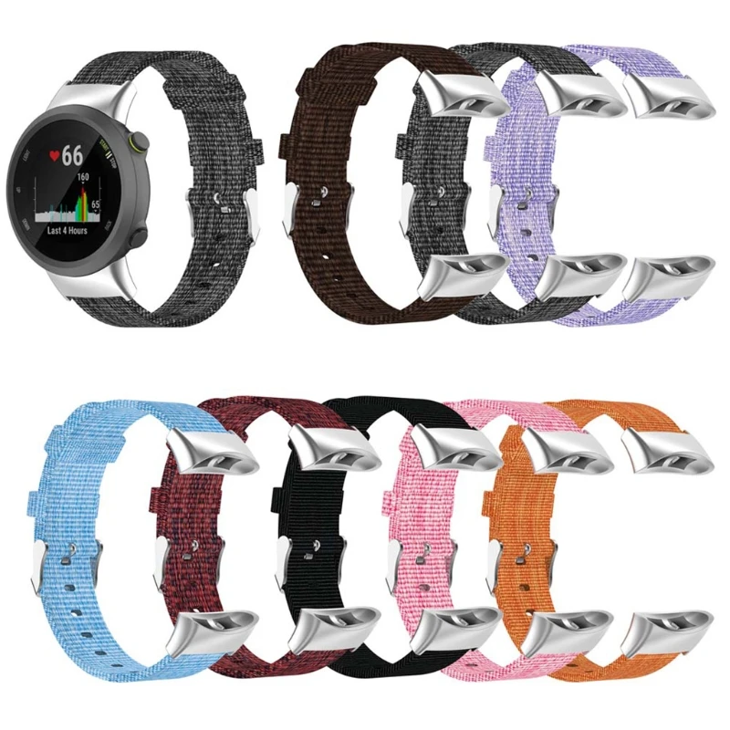 

Ремешок сменный нейлоновый универсальный для наручных часов-Garmin Forerunner 45 45S, цветной браслет для плавания 2, браслет для смарт-часов X6HB