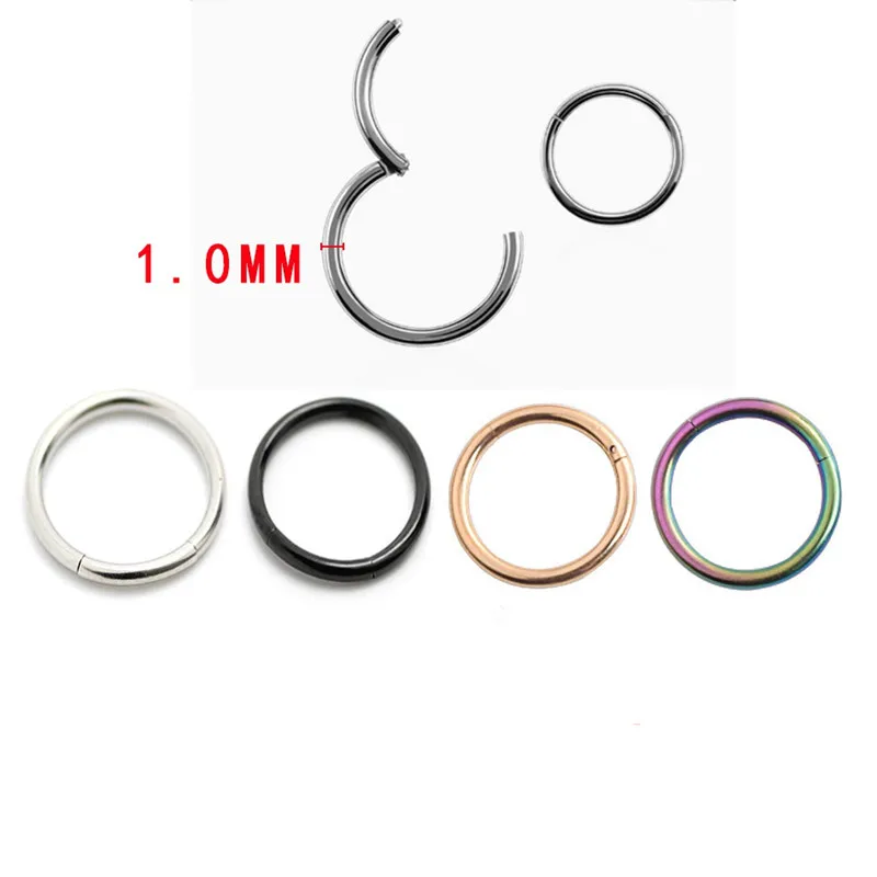 

2Pcs 316 Stainless Steel Nasolabial Ring Piercing Hypoallergenic Fine Jewelry Nose Ring Lip Allergy Multi-purpose Thin Earrings