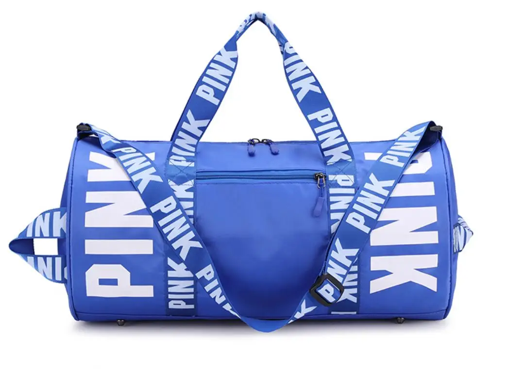 

ins 2021 Women's Pink Travel Bag Female Fitness Training Duffle Bag for Trip Large Capacity Waterproof Gym Sports crossbody Bags