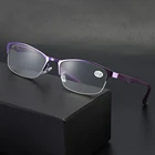 Мужские деловые очки для чтения, новинка 2022, квадратные очки для дальнозоркости, металлические + TR90 очки для чтения, мягкие очки с диоптриями от + 1,0 до 4,0