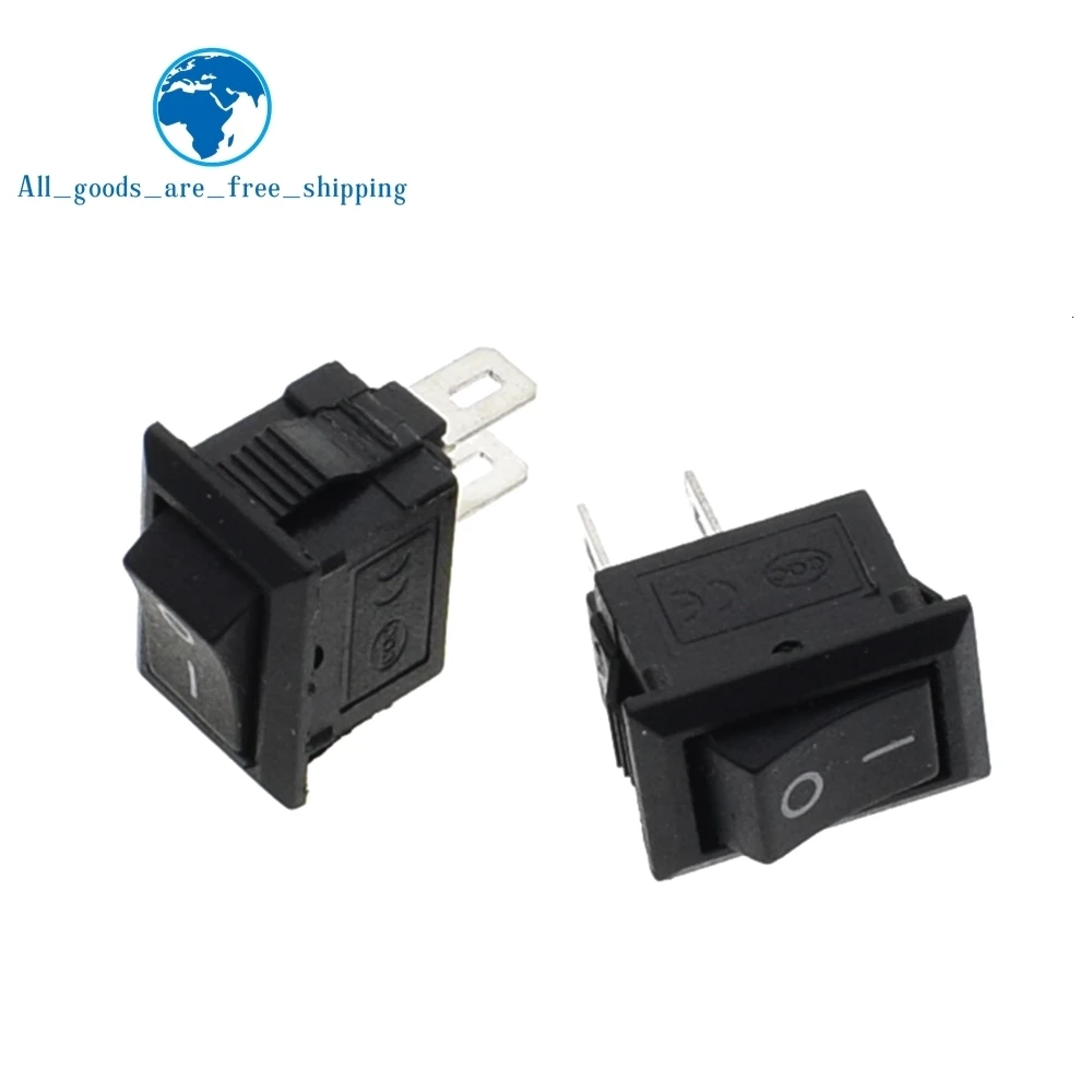 TZT 10 шт./лот 10*15 мм SPST 2PIN вкл/выкл G130 лодка кулисный переключатель KCD11 3A/250 в автомобиль приборная панель грузовик RV ATV дома