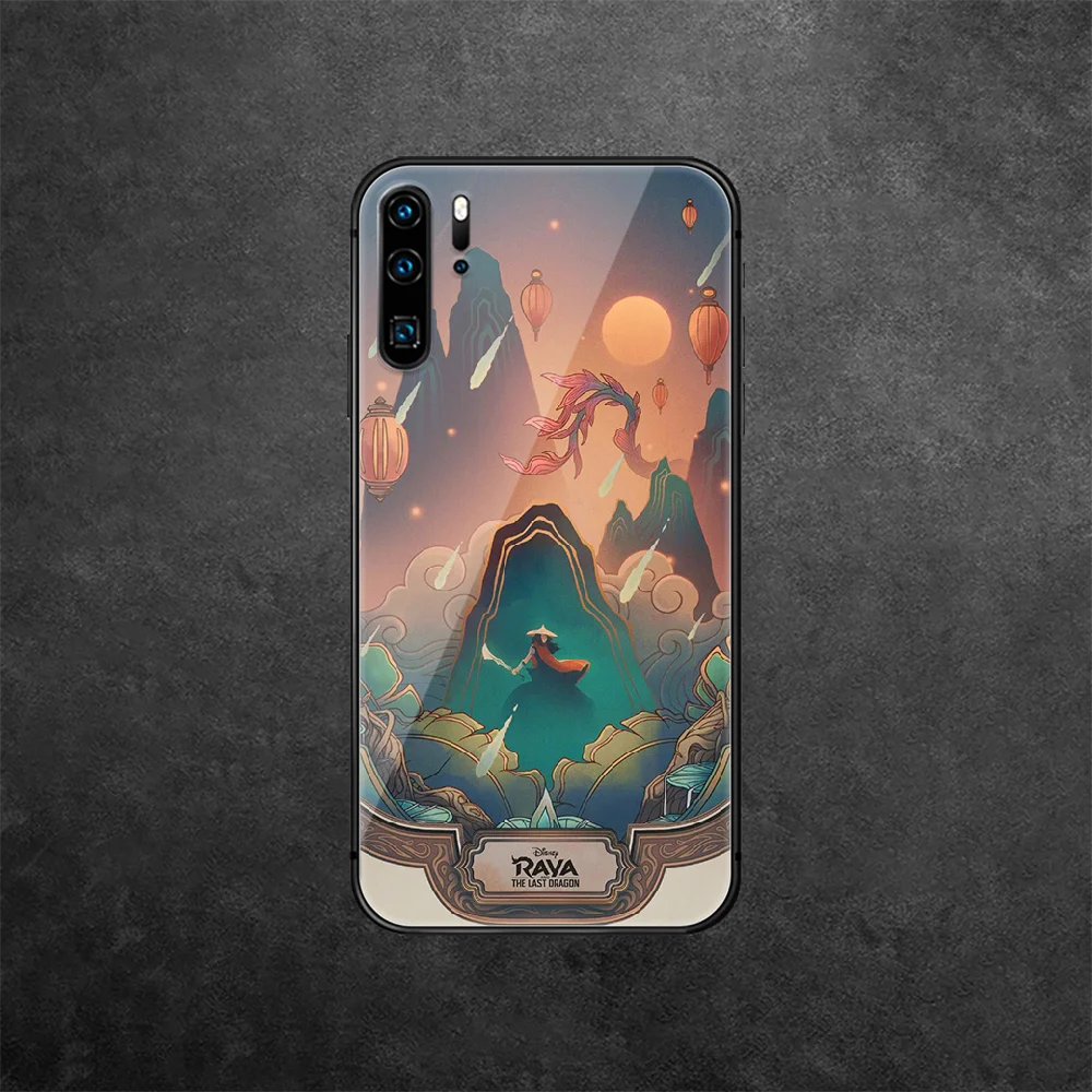 

Raya Dragon Anime Tempered Glass Phone Case Cover For Huawei Honor Mate P 7 8 9 10 20 30 40 A X I Pro Lite Smart 2019 Pretty
