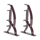 Бытовой кронштейн для карниза из 2-х предметов, карниз для занавесок из алюминиевого сплава, двойной кронштейн для карниза, прочная основа, товары для украшения дома