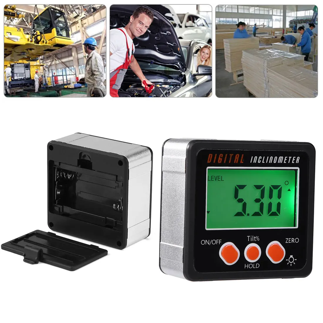 Электронный инклинометр с цифровым дисплеем транспортир из алюминиевого сплава