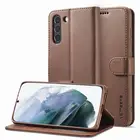 Чехол-бумажник для Samsung Galaxy S21 FE, чехол-книжка для Samsung S21 FE, роскошные кожаные сумки, чехол для телефона S21FE, магнитный чехол-книжка