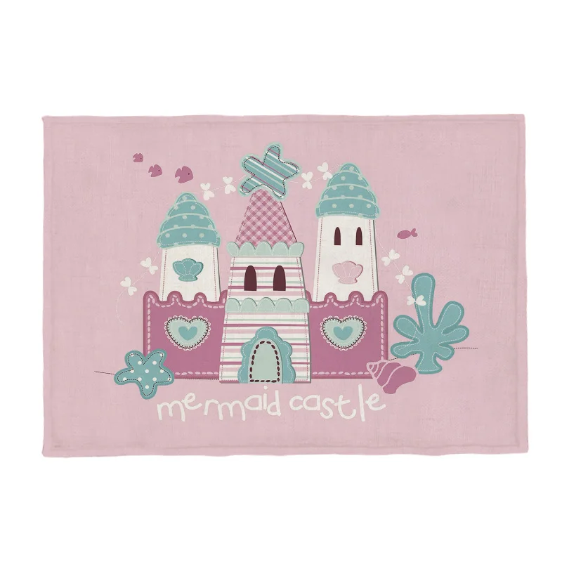 Милая мультяшная животная замок Русалка морская лошадь Осьминог Полиэстеровая