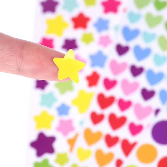 18 листов вышивка звёздочки или бриллианты в горошек стены стикеры сделай сам