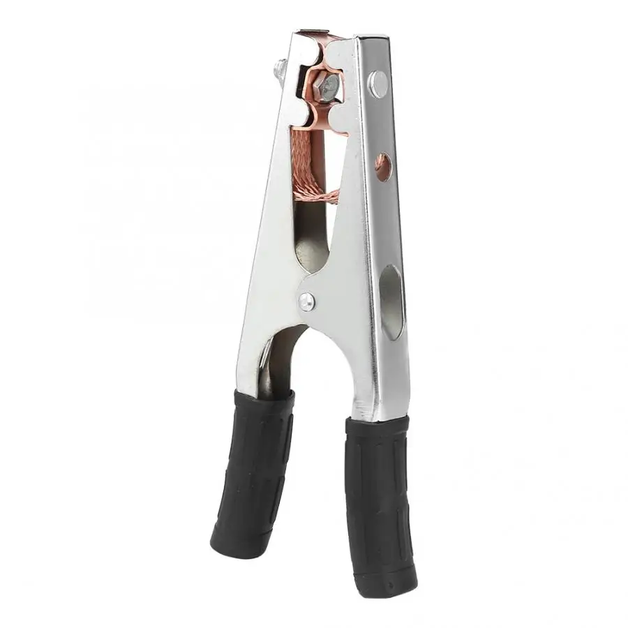 Никелированный латунный сварочный заземляющий кабельный зажим 800A для