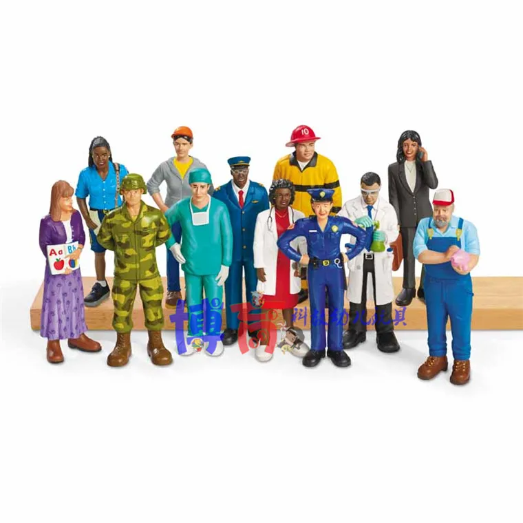 Фигурка из ПВХ профессиональная фигурка врач пожарный учитель работник почты