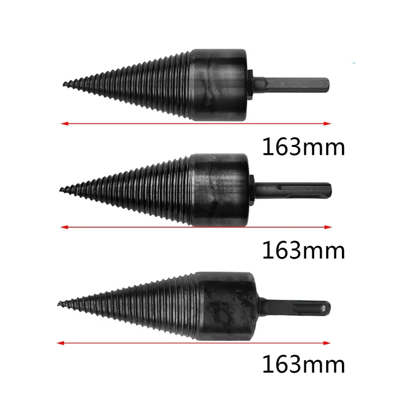 

Firewood Splitter Machine Drill Bit Hex/Round/Square Shank Cone Reamer Punch Driver Split Drilling Tools Woodworking Tool