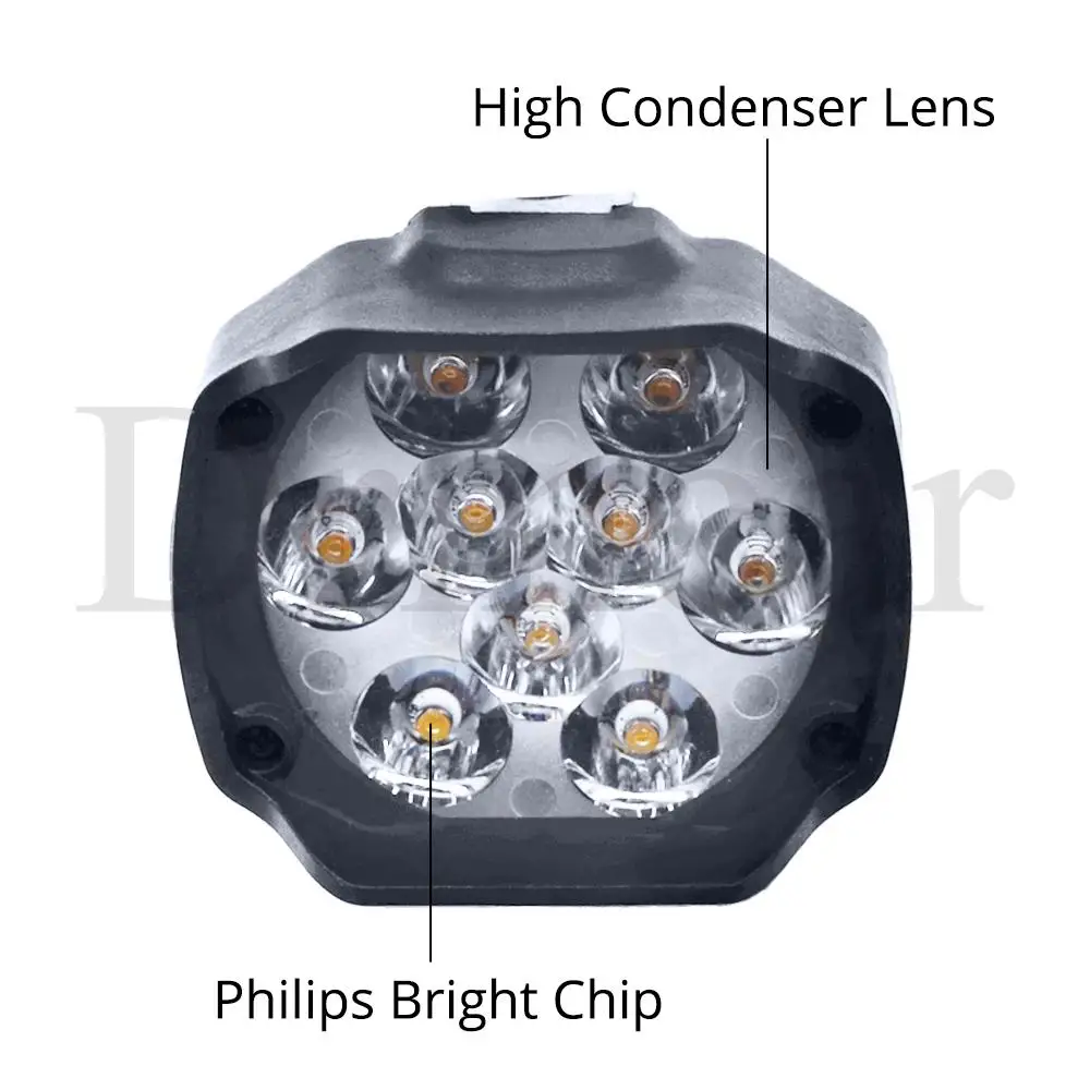 Автомобильный рабочий светильник Бар 18 светодиодных фар для авто поворотов