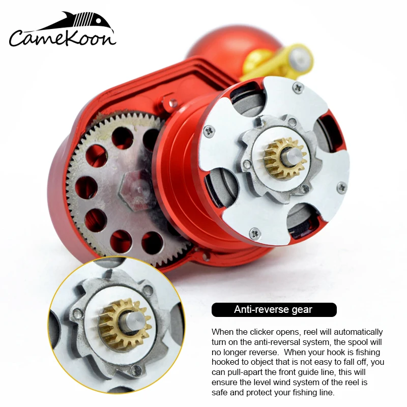 CAMEKOON MALAKAS Series Underhead Reel 35KG Carbon Fibre Drag Lever Drag Saltwater Jigging Fishing Reel Big Game Reel
