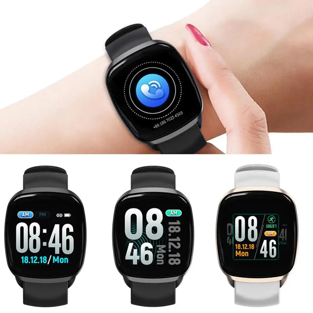 Мужские и женские спортивные Смарт часы с браслетом IP68 водонепроницаемый