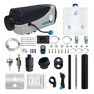 Автомобильный обогреватель, 5 кВт, 12 В, дизельный воздушный парковочный обогреватель с ЖК-дисплеем и пультом дистанционного управления, переключатель глушителя для грузовиков, автобусов, прицепов