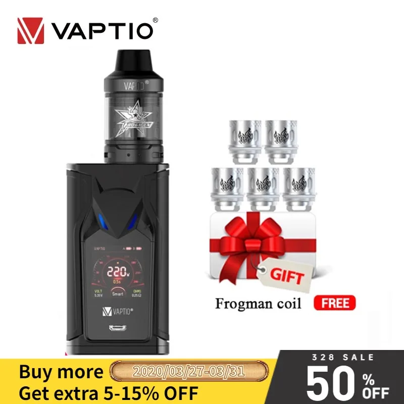 Оригинальный набор VAPTIO Super Bat для вейпа 220 Вт электронная сигарета экран 1 3 дюйма