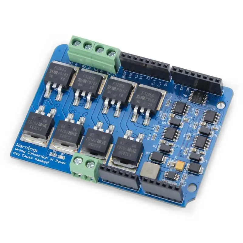 Высококачественный двухканальный моторный щит с H мостом (8А 22В) набор DIY