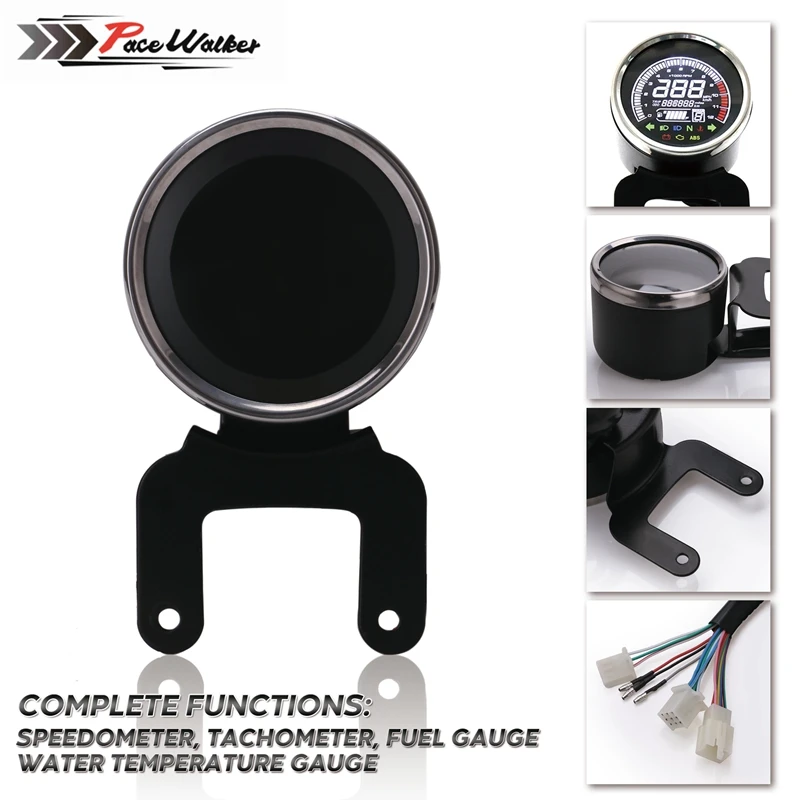 Мотоцикл Led мульти-функциональный цифровой одометр спидометр тахометр