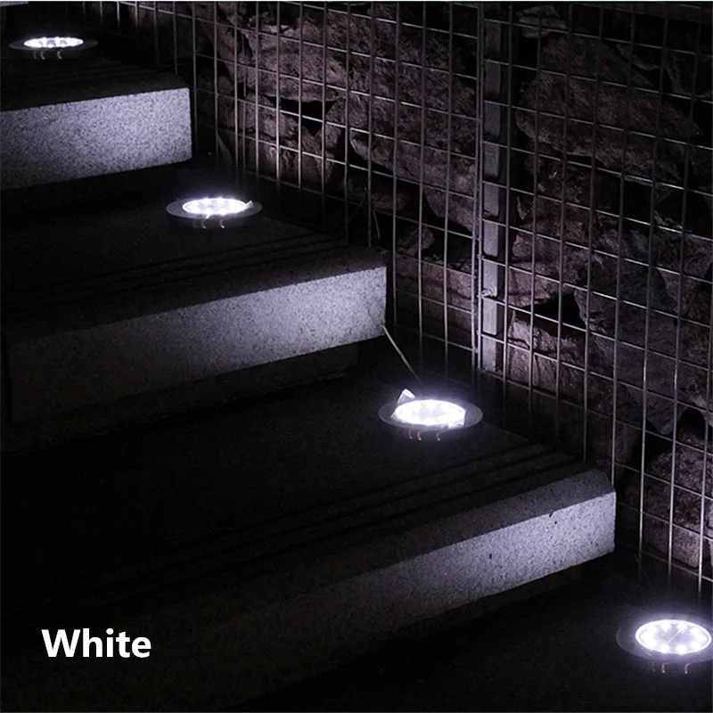 Напольный светильник на солнечной батарее водонепроницаемый садовый с 4/8/12/16/20