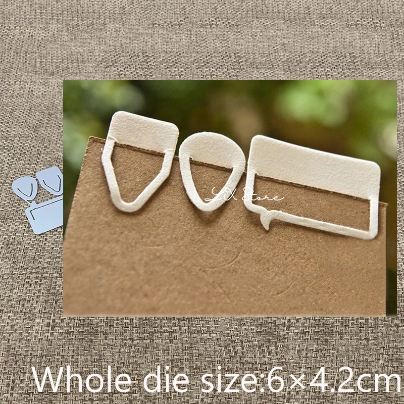 Новый дизайн металлические высечки для рукоделия 3 шт. зажимы украшение