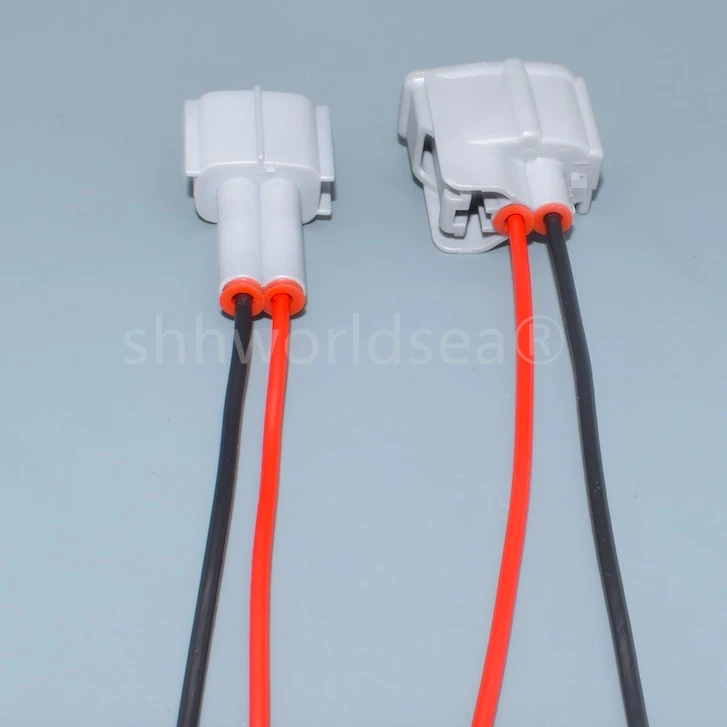shhworldsea 2 Pin 2.2mm Fuel Injector Plug Auto Female Male Connector Wire Harness For Toyota Honda 6189-0611 90980-11875 | Автомобили и