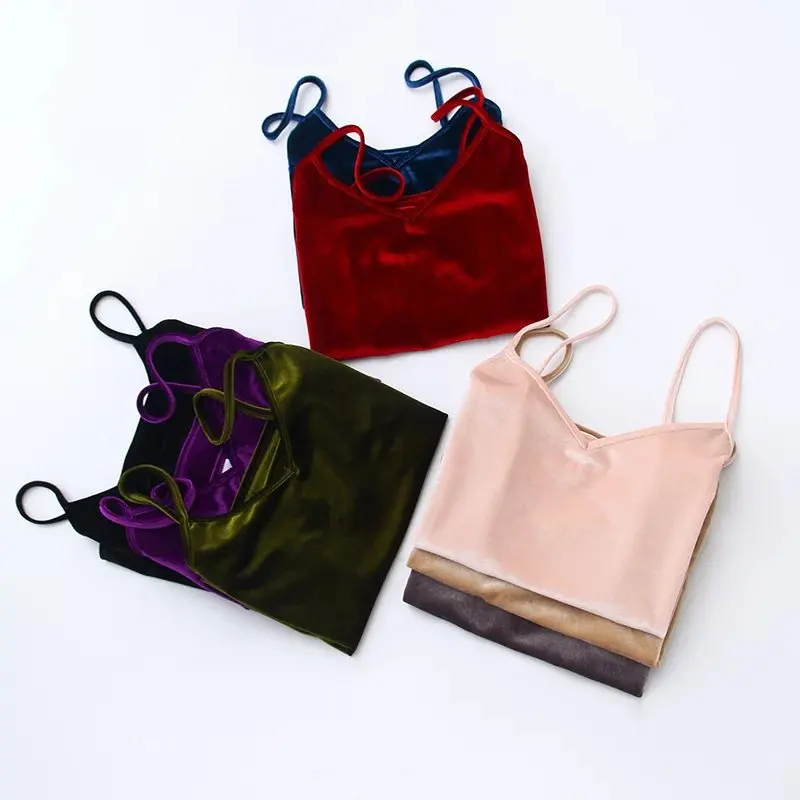 Бархатные Лифчики с открытой спиной Женские мягкие безрукавки Бесшовные женские