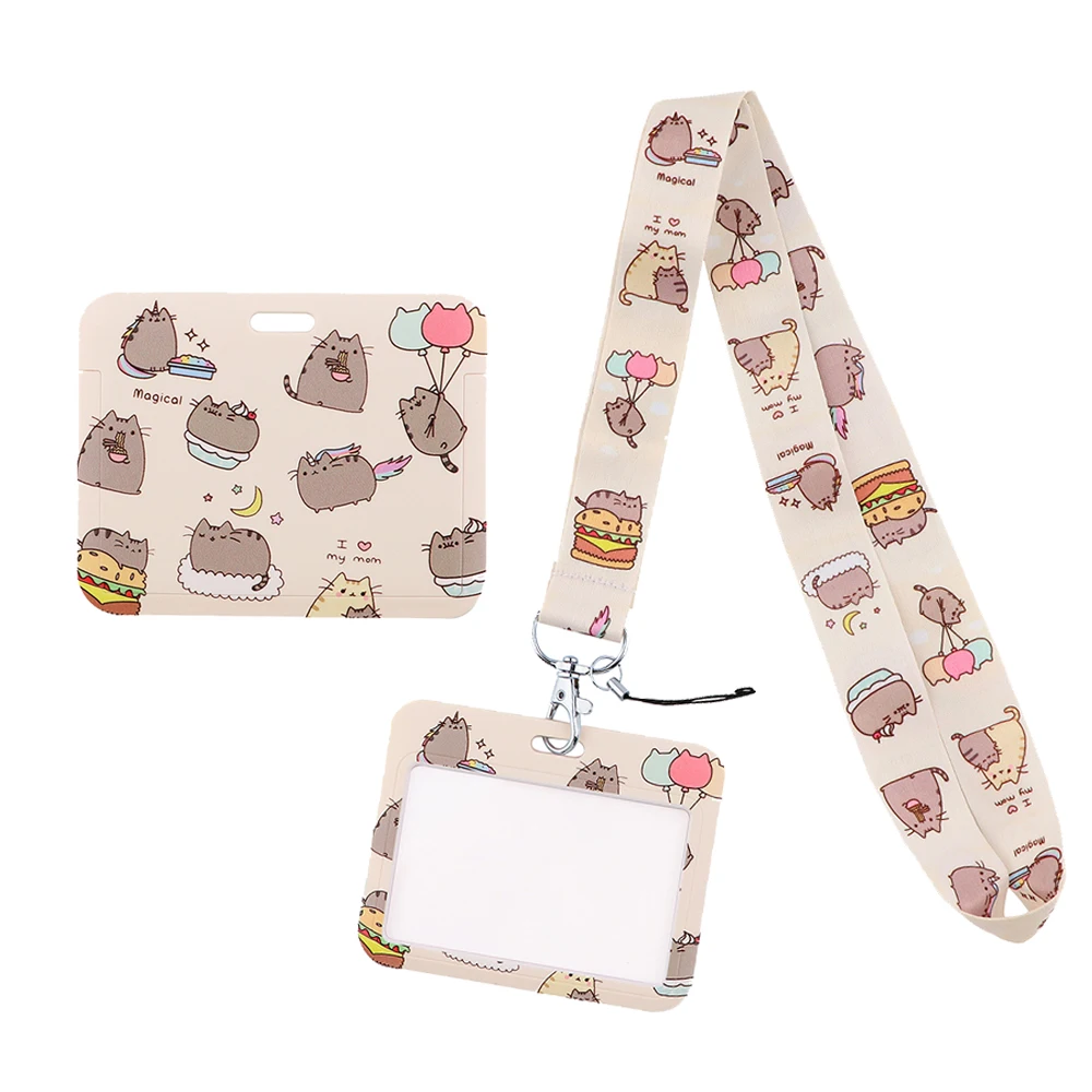 Милый шейный ремешок для кошек ER1524 шнурок ключей идентификационных карт ремешки