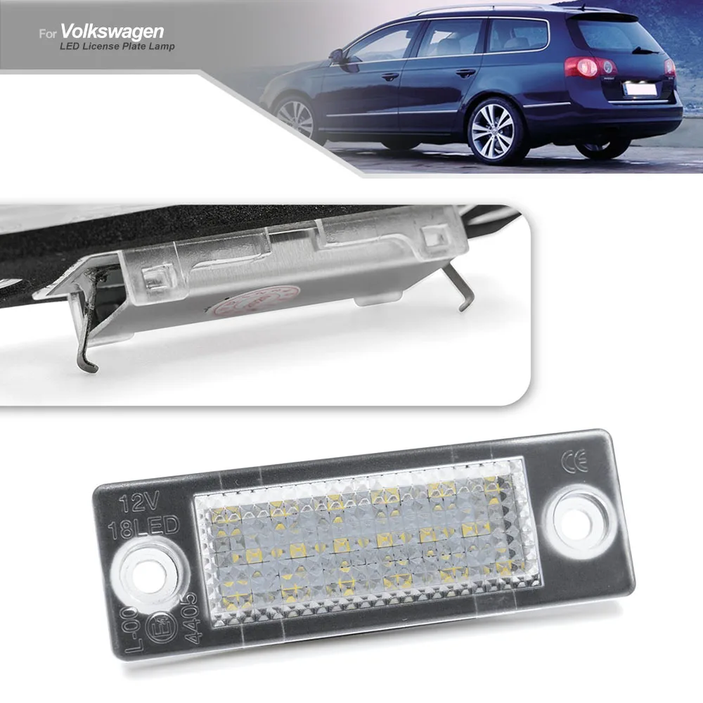 Светильник VW Golf Mk5 Plus Passat B6 Wagon 3C B5.5 Touran MK1 Jetta MK512V светодиодный номерной знак CANBUS