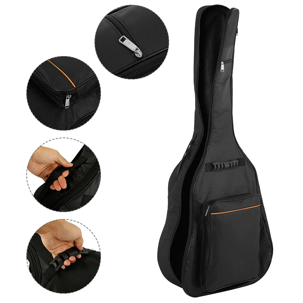 40/41 дюймов Ткань Оксфорд черный гитарный Гиг сумка Мягкий чехол Наплечные ремни