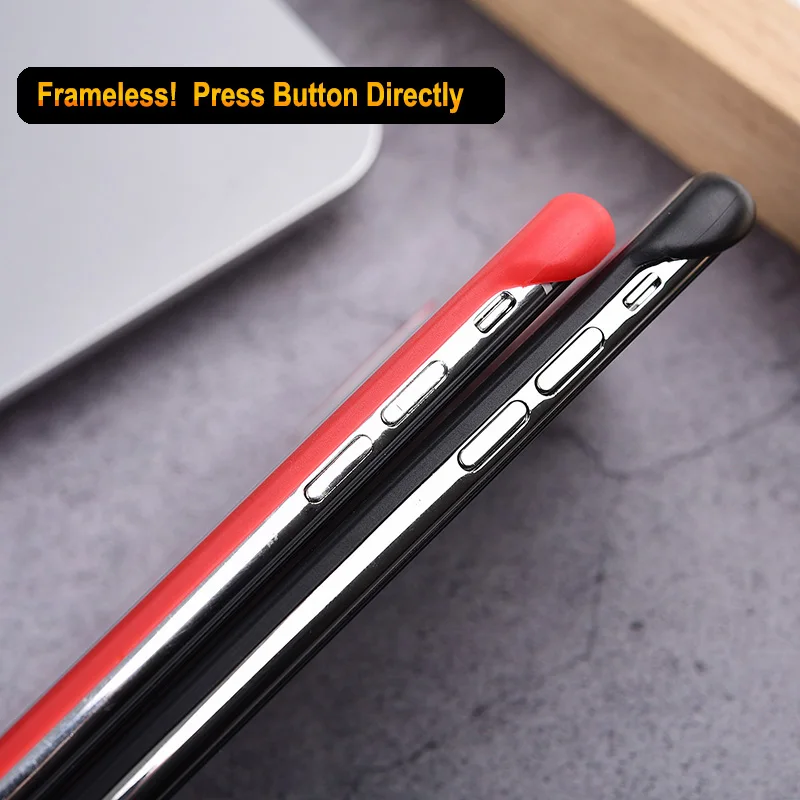 Прозрачный матовый роскошный противоударный чехол для телефона iPhone X XR Xs Max