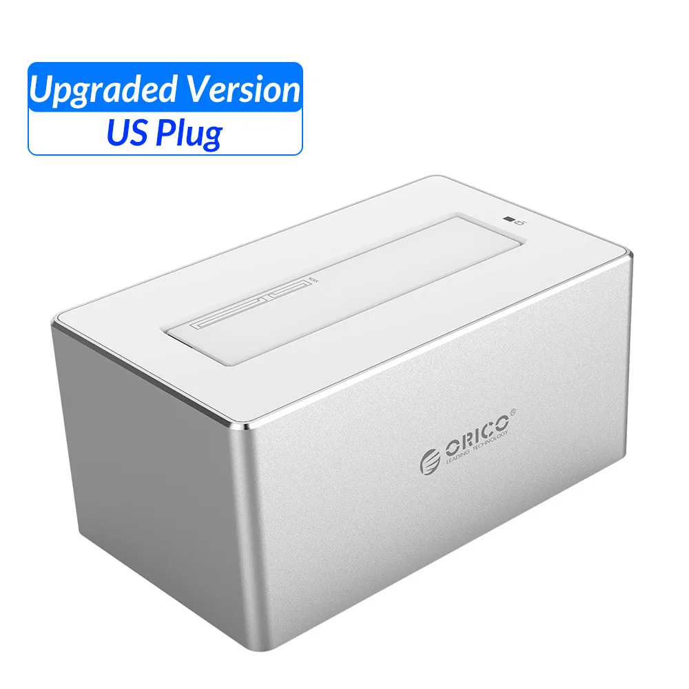 ORICO алюминиевый 3,5 дюймовый SATA для USB 3,0 HDD док-станция SSD адаптер для 2,5 3,5 Жесткий диск поддержка 10 ТБ с 12V Мощность - Цвет: US Plug New