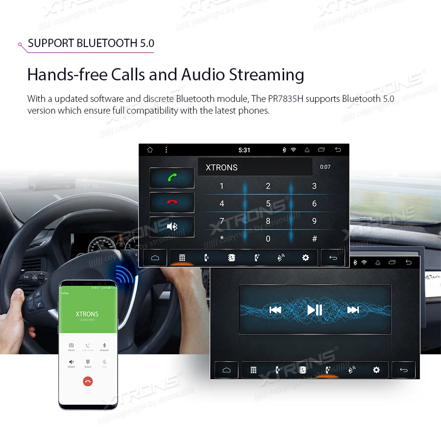 XTRONS 7 &quotAndroid 8 1 Octa Core GPS стереооборудование для автомобиля dvd-плеер hyundai IX35 Tucson
