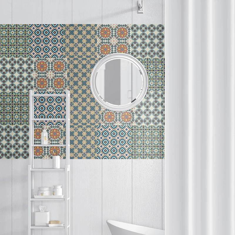 Новые водонепроницаемые наклейки на стену в стиле ретро плитку для кухни ванной