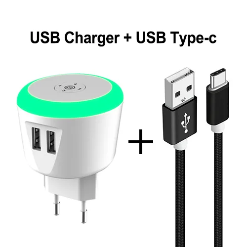 EU Plug and cable 1M PHOMAX USB зарядное устройство 5 в 2,4 A светодиодный Таймер управление смарт-зарядное устройство для samsung Galaxy s9 s10 Galaxy htc Xiaomi LG huawei кабель для передачи данных - Тип штекера: EU Plug and cable 1M