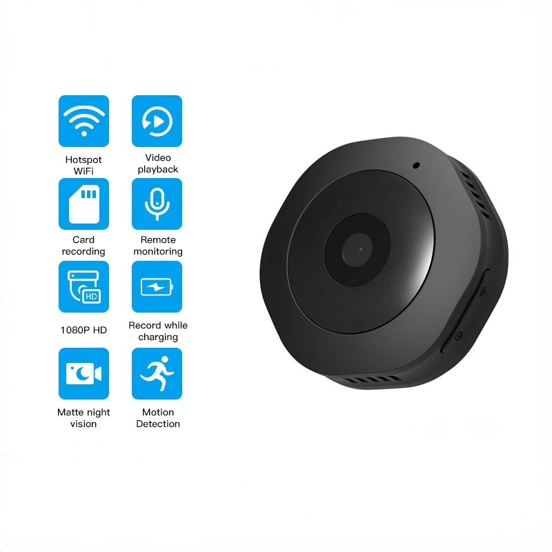 

1080P HD WiFi Mini Camera APP Remote Control Monitor Home Security Surveillance IP Camera Voice Video Recording Micro Camcorder