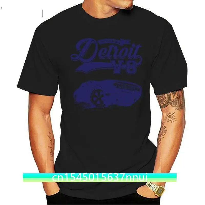 

BNWT DETROIT V8 AMERICAN MUSCLE CAR MOTORS ADULT Tops Tee T Shirt S-XXL T-Shirt For Youth Middle-age The Old