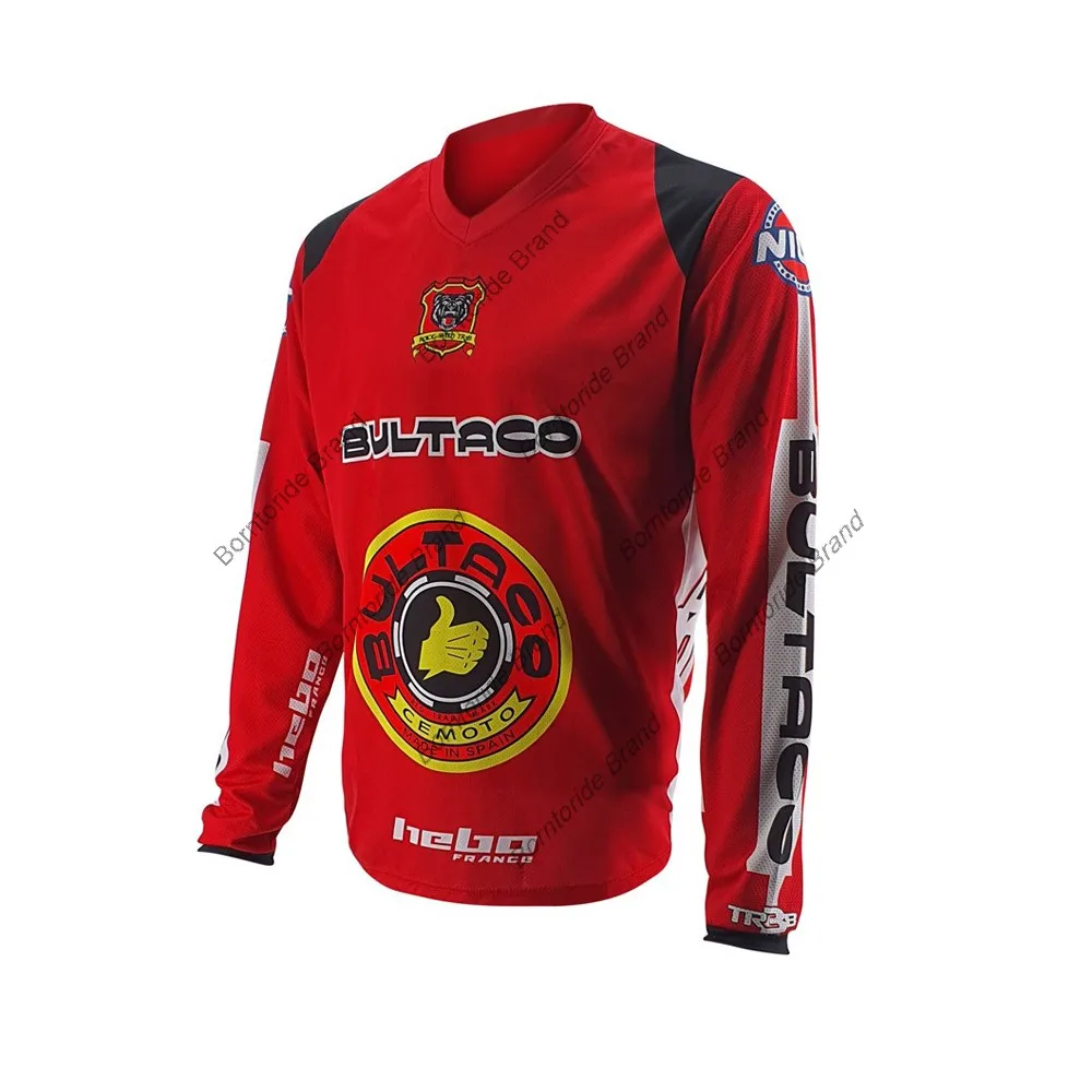 Motorcycle Bike Team 2021 Downhill Mountain Jersey MTB BMX DH Offroad Bicycle Long Sleeves Shirt Cross Country Cycling | Спорт и