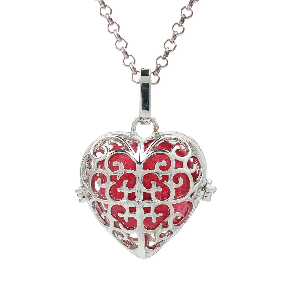 1 шт. посеребренный аромат любовь сердце образный медальон эфирное масло