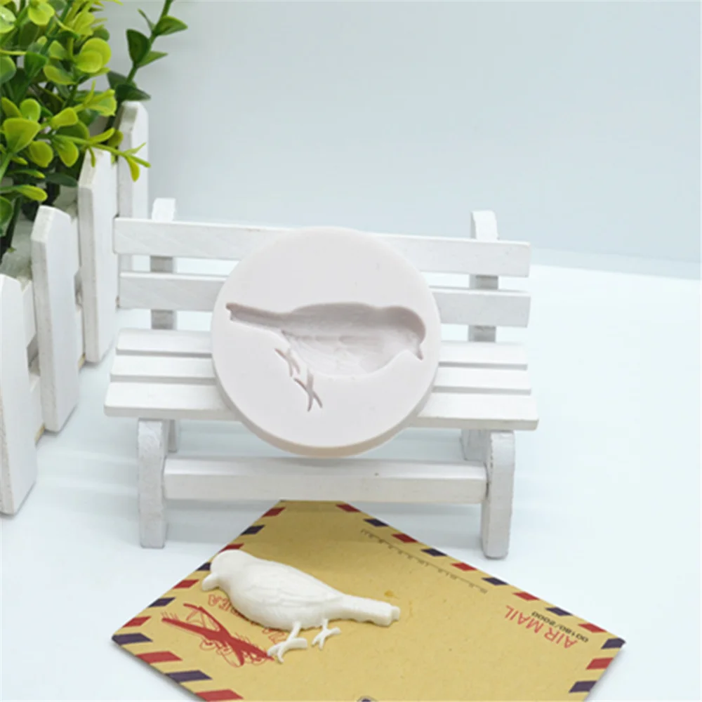 Силиконовые формы для помадки в виде милой птицы полимерные торта инструменты