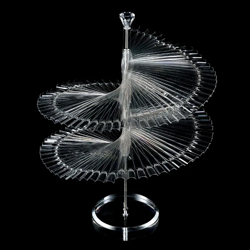 

False Nail Tips Polish Color Display Rack Spiral Stand Practice 120 Stick Showing Tool CIN6 899