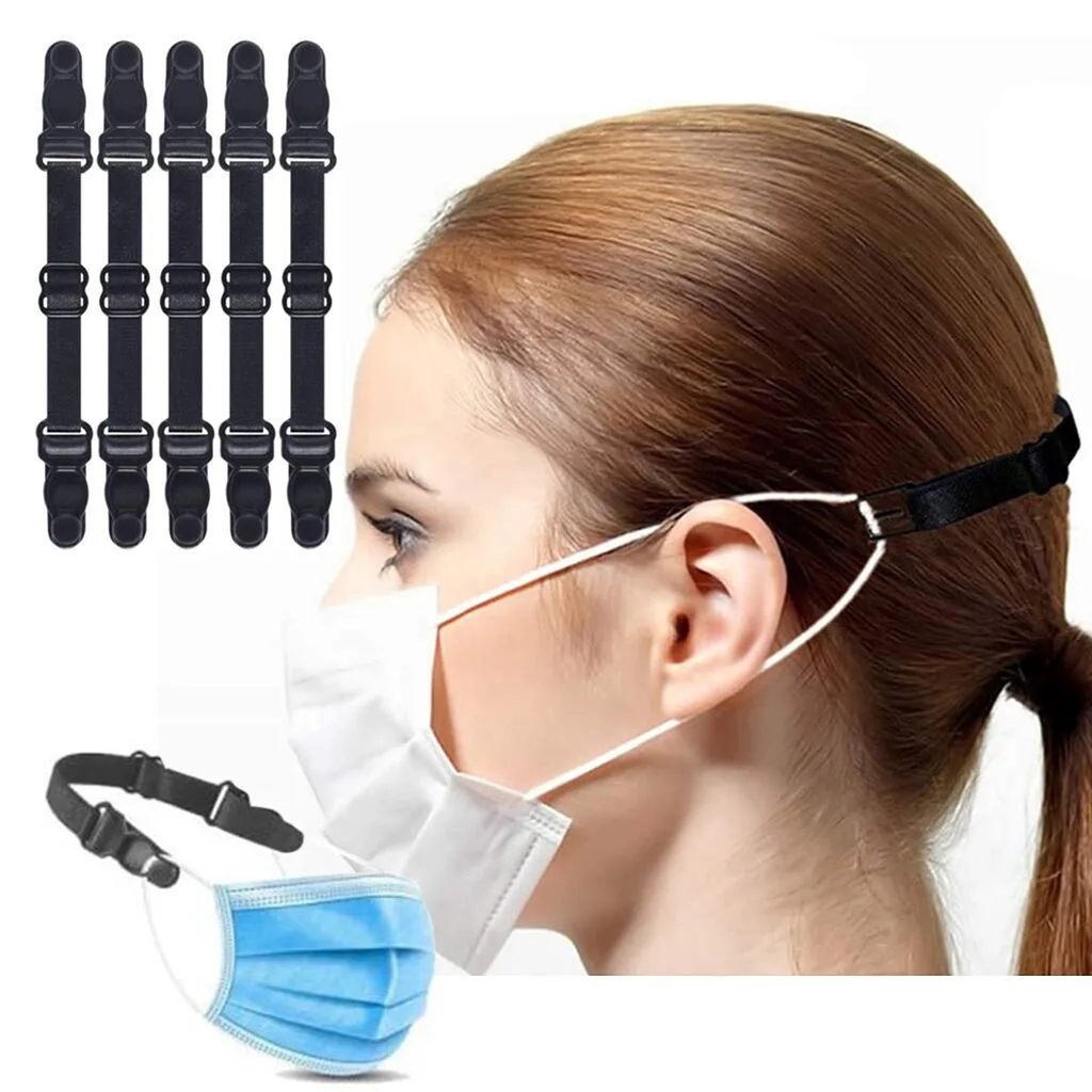 

5PC Adjustable Non-slip Mask Hooks Extension Belt Bandage Ear Strap Protection Mask Holder Mask Accessories gancio mascherina c1