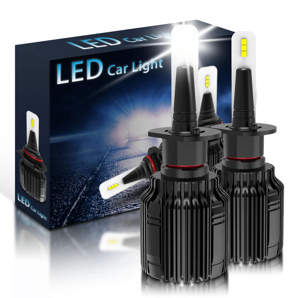 2 шт. автомобильные лампы H1 6500 лм 9005 K H3 H4 H7 H11 9006|Передние LED-фары для авто| |