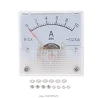 91C4 амперметр постоянного тока аналоговая панель измерителя тока механический указатель Тип 123510203050100200300500mA в N12 20 Прямая поставка