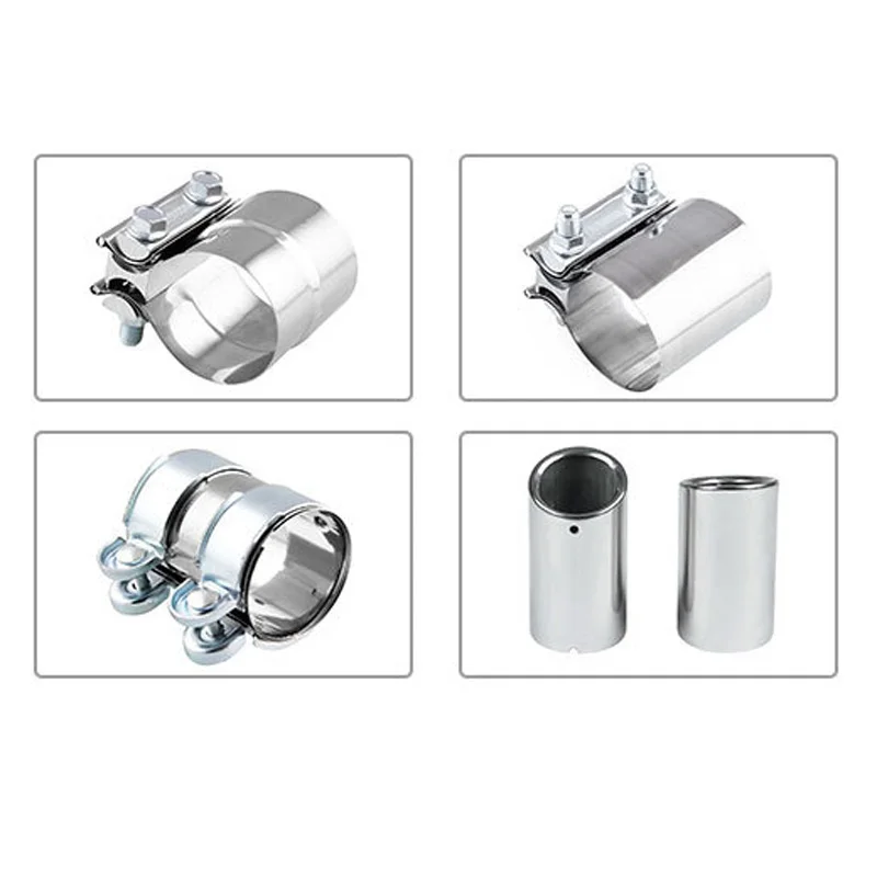 Зажим глушителя трубы 63 мм выхлопные 2 5 дюймов авто нержавеющая сталь