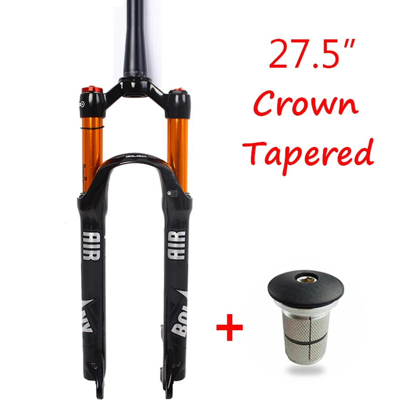 model 1 BOLANY MTB fork 26" 27.5''/29'' Crown Suspension Fork Air Straight/Tapered 1-1/8 Disc Brake Mountain Bike Forks Lightweight - Цвет: model 1