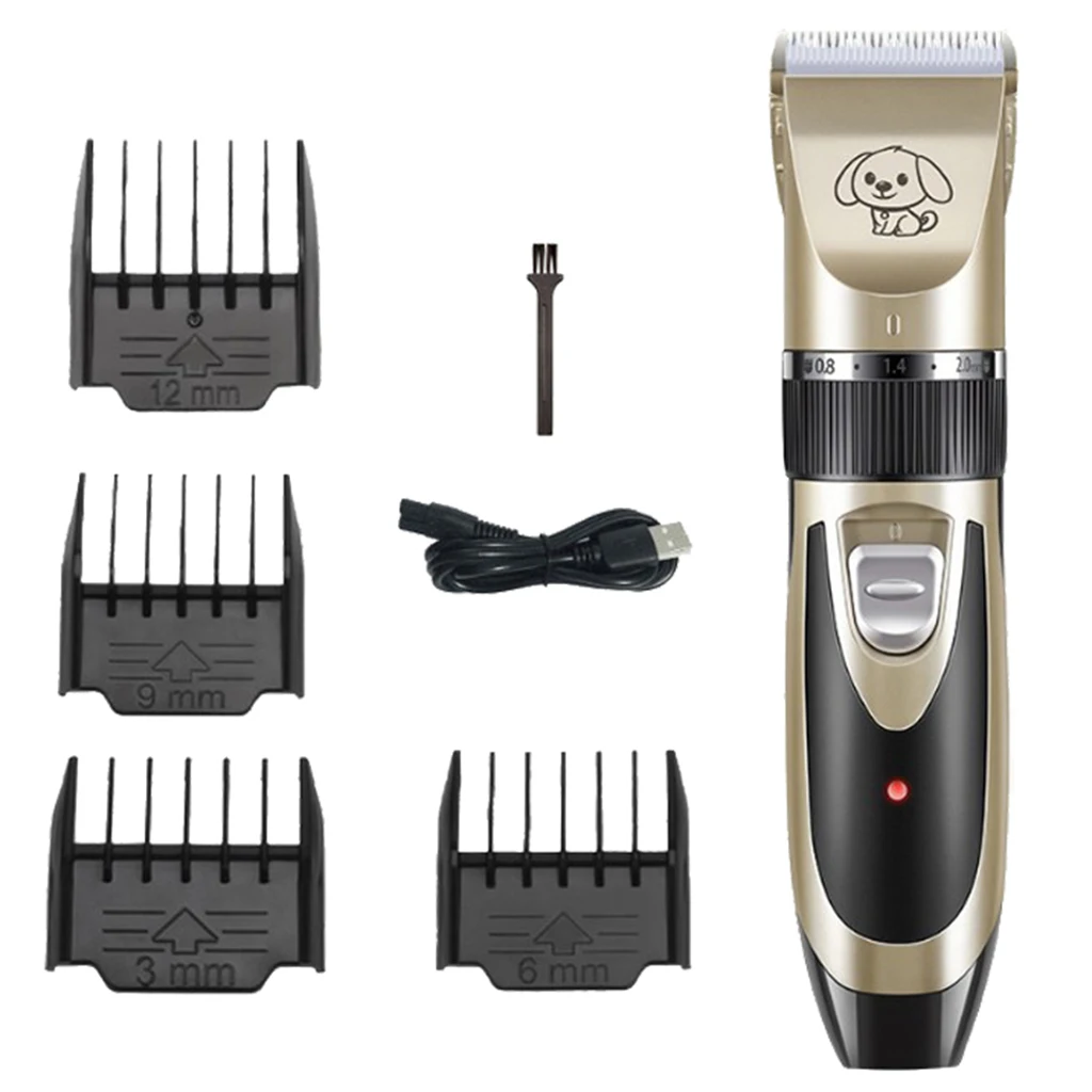 

USB Rechargeable Dog Cat Hair Trimmer Pet Electric Pet Fur Shaver Clipper Tool
