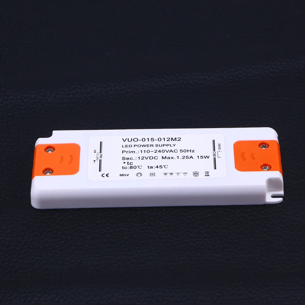 

12V 6W LED Transformer Driver Converter Ultra-slim 0.5A Driver for LED Bulb Light (White)
