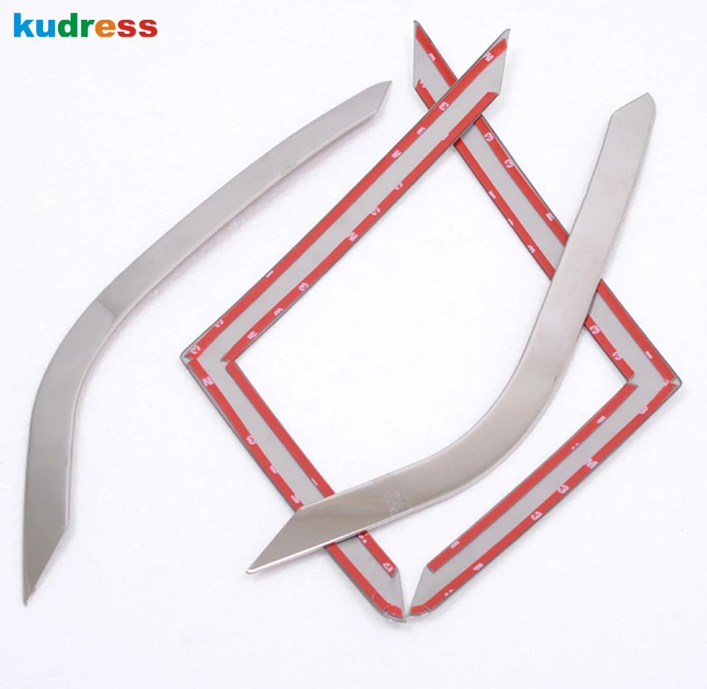 4 шт. треугольные декоративные ленты из нержавеющей стали для Ford Ecosport 2013 2014 2015 2016 |