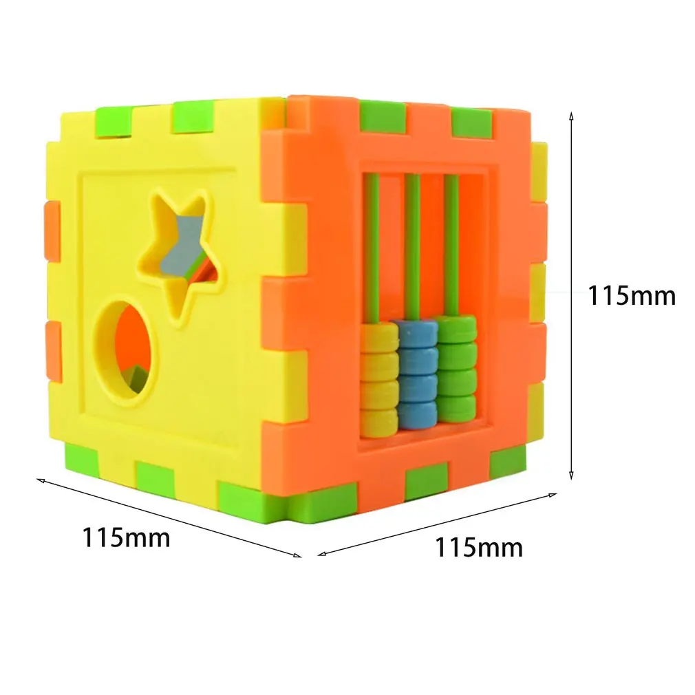 

HOT Baby Multi Shape Sorter Intelligence Box Cognitive Match Building Blocks Activity Cube Early Educational Toys