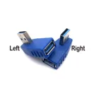 10 шт. 90 градусов левый правый угловой USB 3,0 A фоторазъем для ноутбука ПК оптовая продажа и Прямая поставка